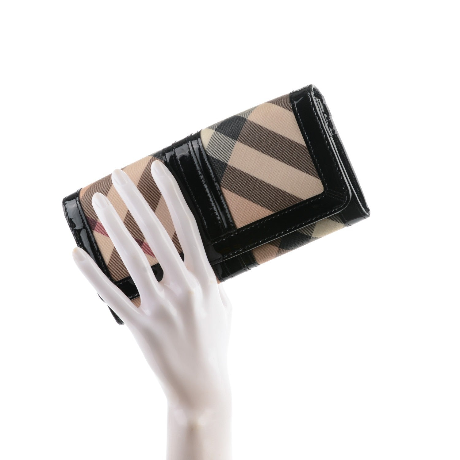Burberry Supernova Check Penrose Continental Wallet Black 2 of 7