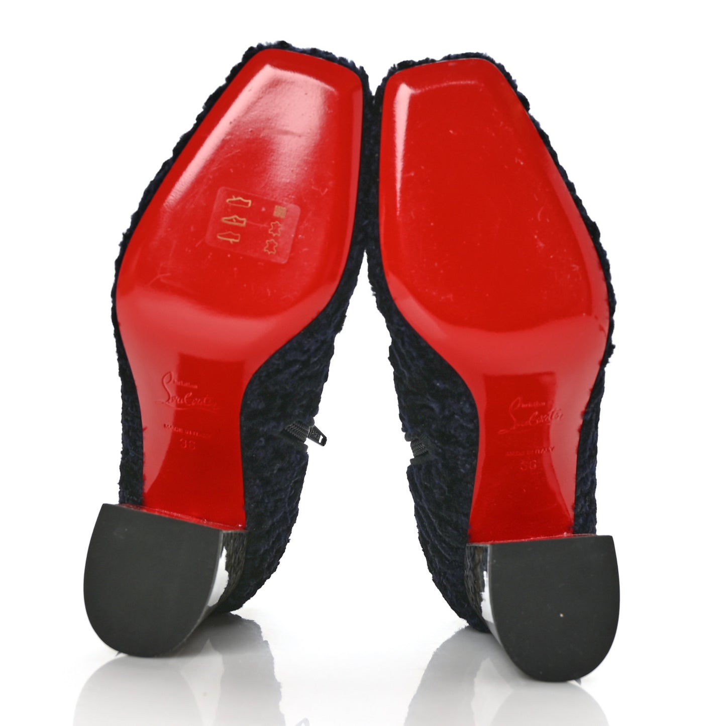 Tissu Poodle Hilconico 85 Booties 36 Marine Granite
