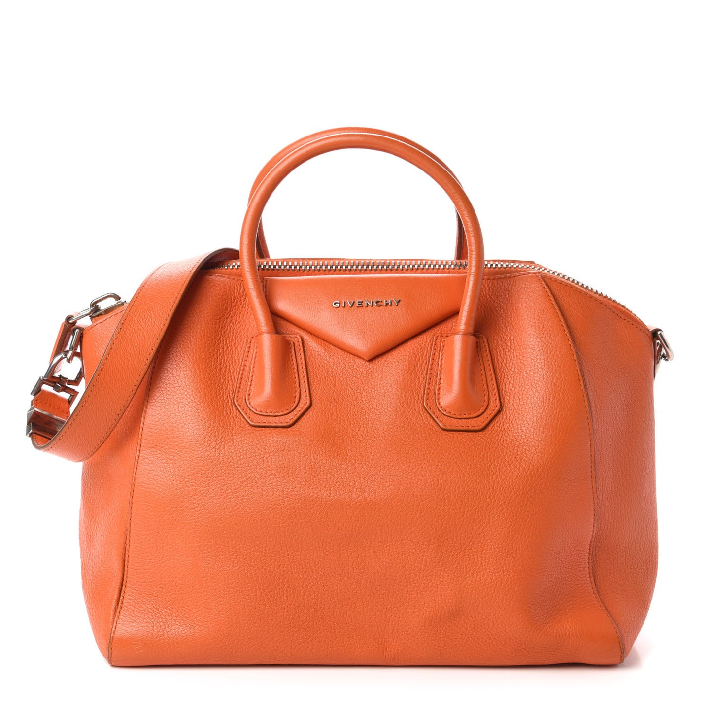 Sugar Goatskin Medium Antigona Orange