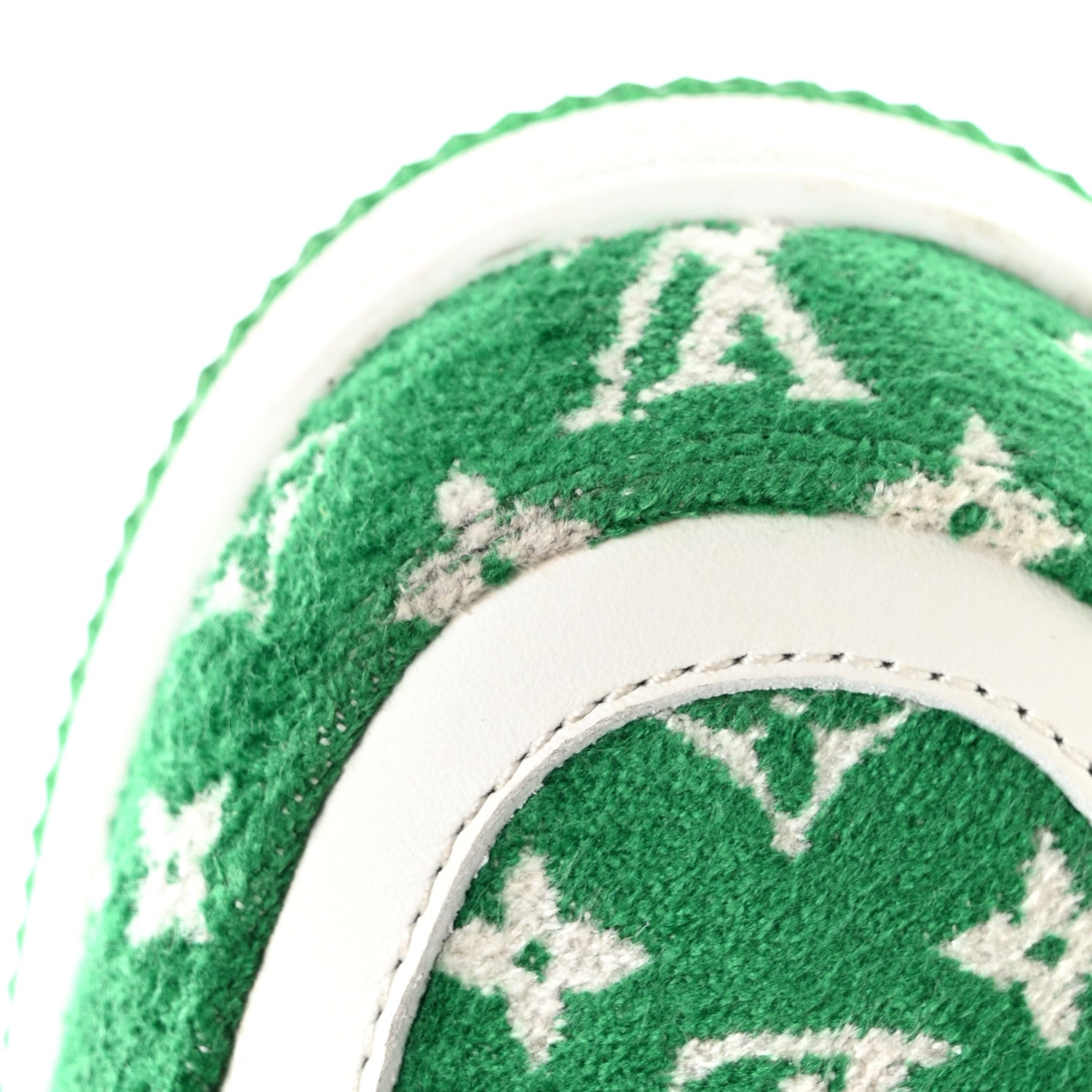 Louis Vuitton Jacquard Velvet Monogram Mens LV Trainer Sneakers 7 Vert 13 of 13