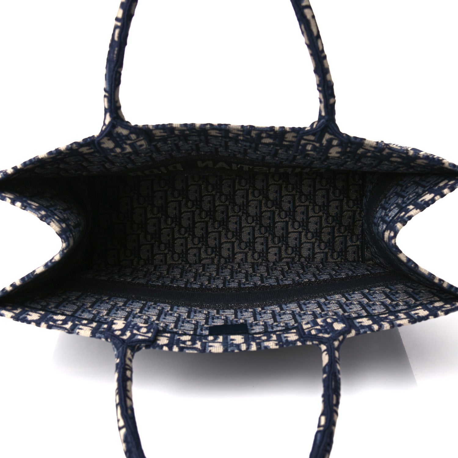 Christian Dior Oblique Book Tote Blue Multicolor 10 of 17