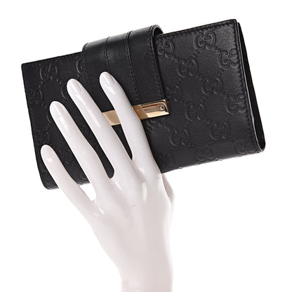 Gucci Guccissima Ladies Web Long Wallet Black 2 of 6