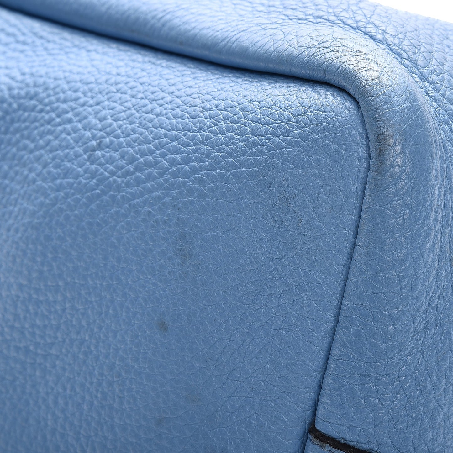Grained Calfskin Large Antigona Tote Blue Brown