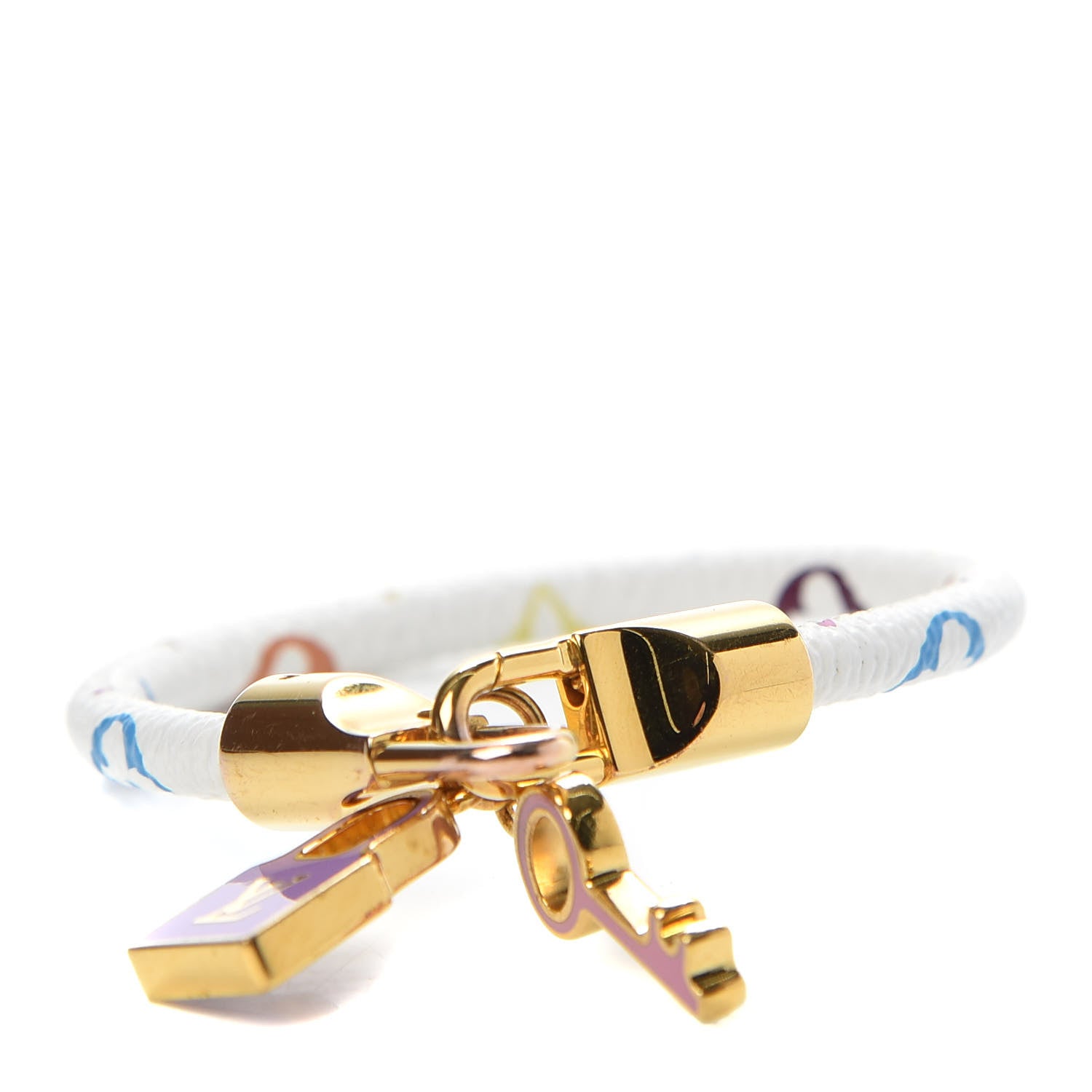 Louis Vuitton Monogram Multicolor Luck It Bracelet 19 White 1 of 5