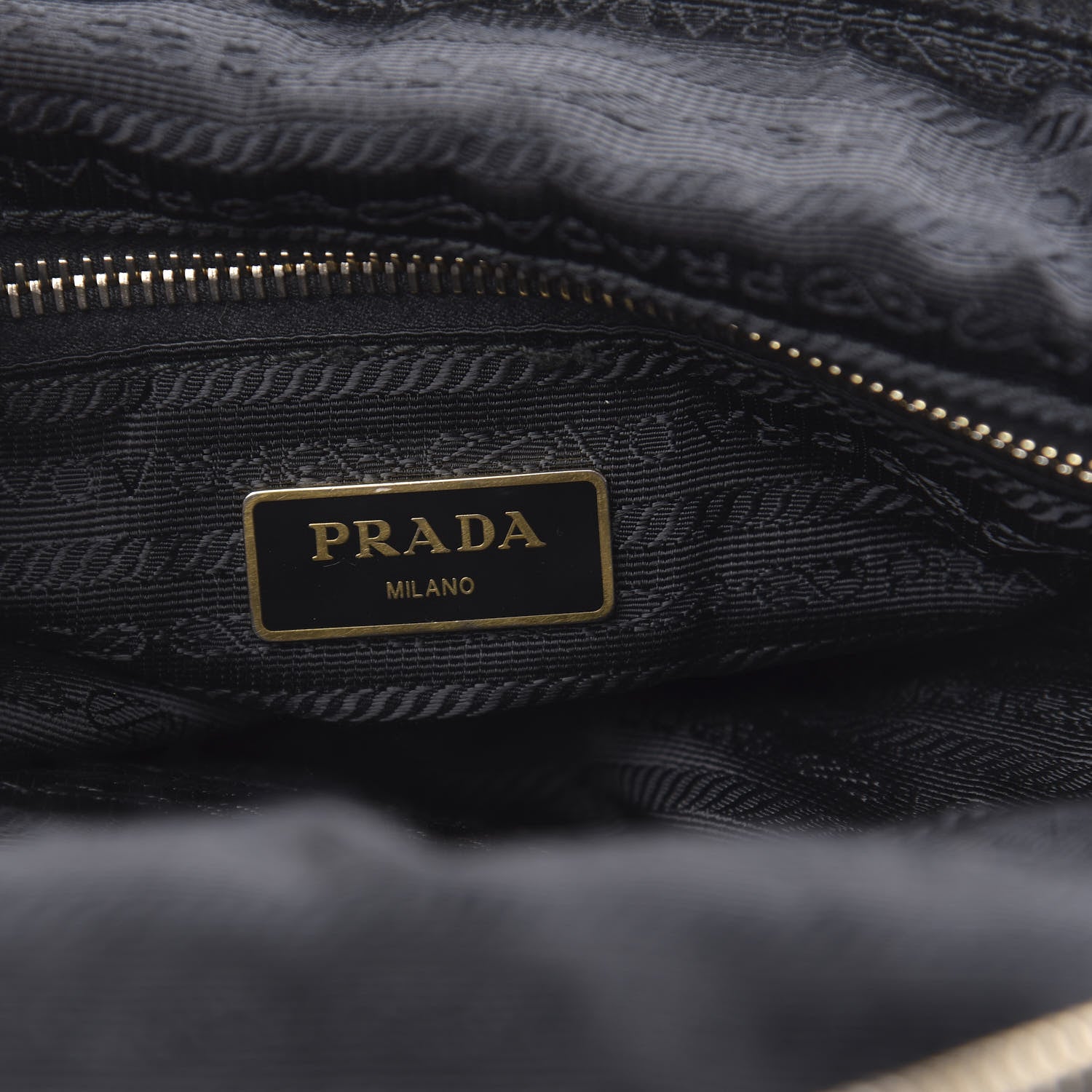 Prada Saffiano Tessuto Nylon Tote Black 6 of 11