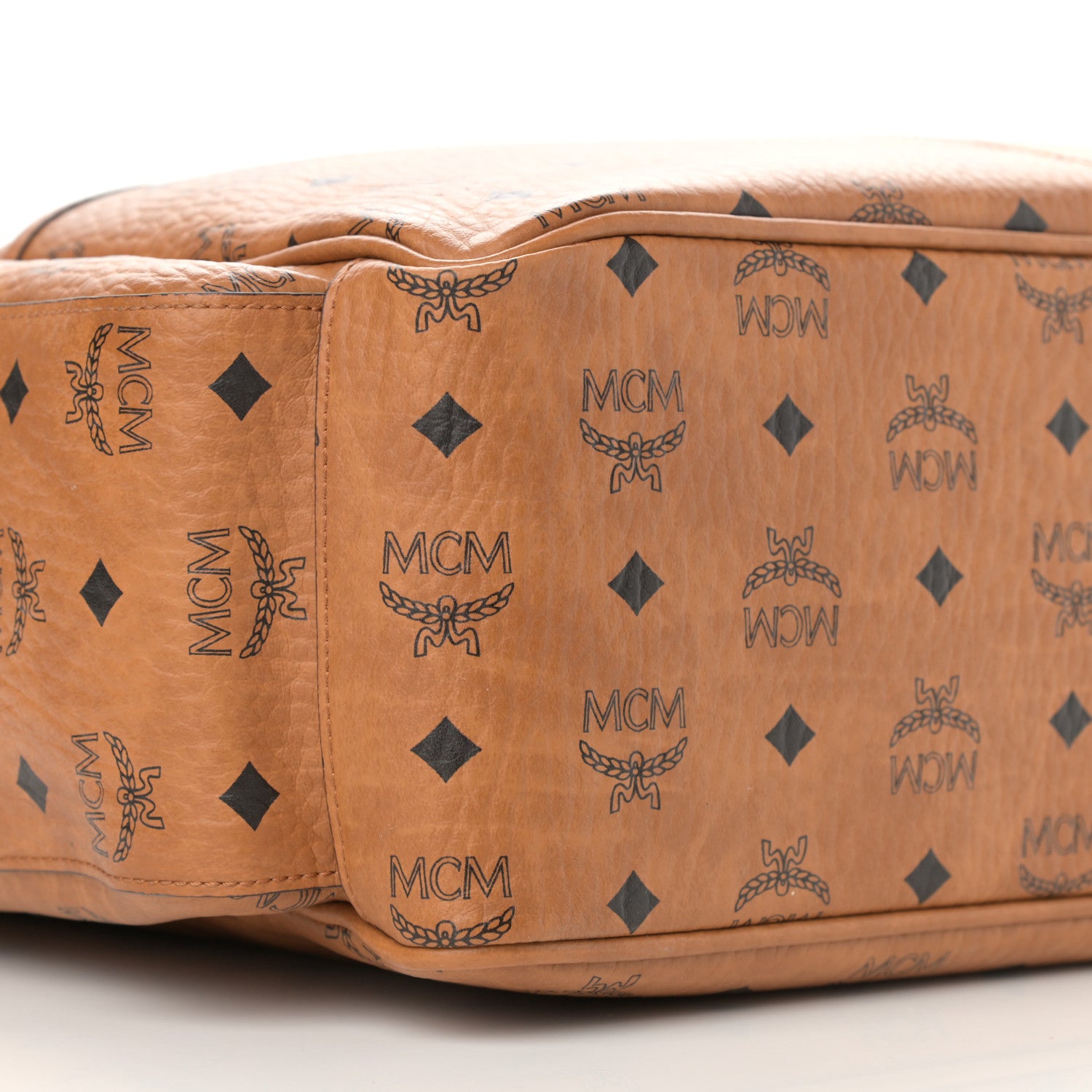 MCM Visetos Large Klassik Diaper Bag Cognac 10 of 13