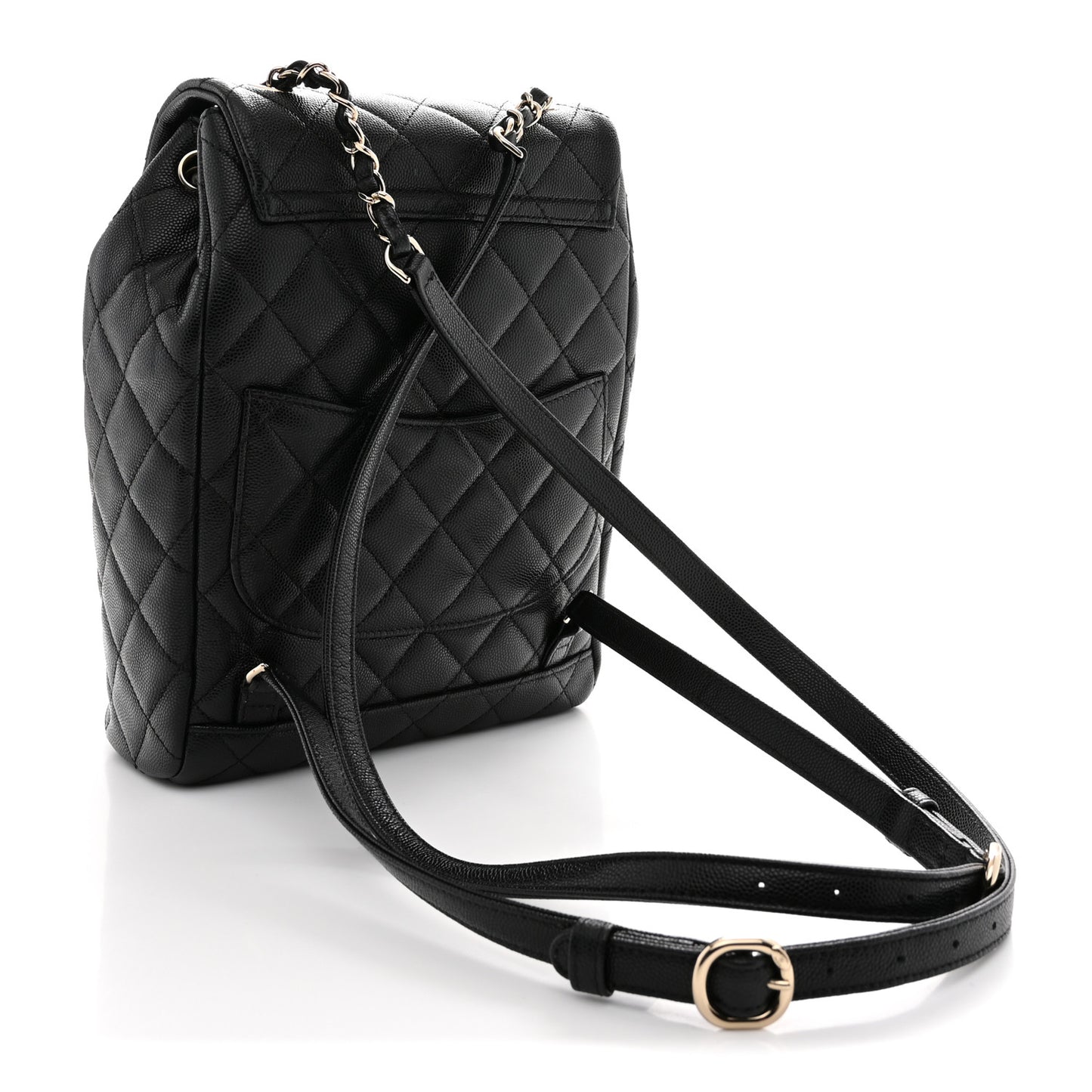 Caviar Quilted Urban Spirit Backpack Black