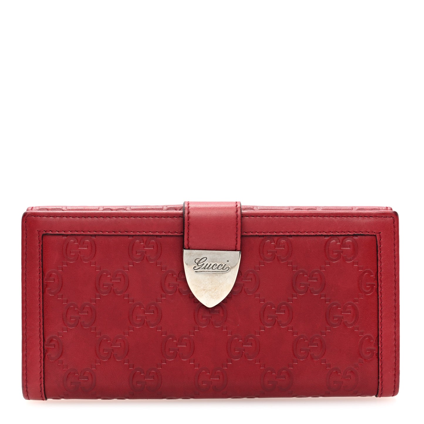 Guccissima Continental Wallet Red