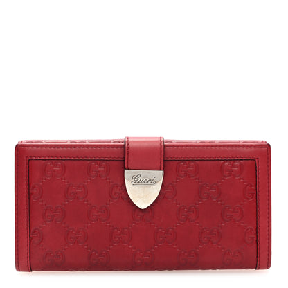 Gucci Guccissima Continental Wallet Red 1 of 7