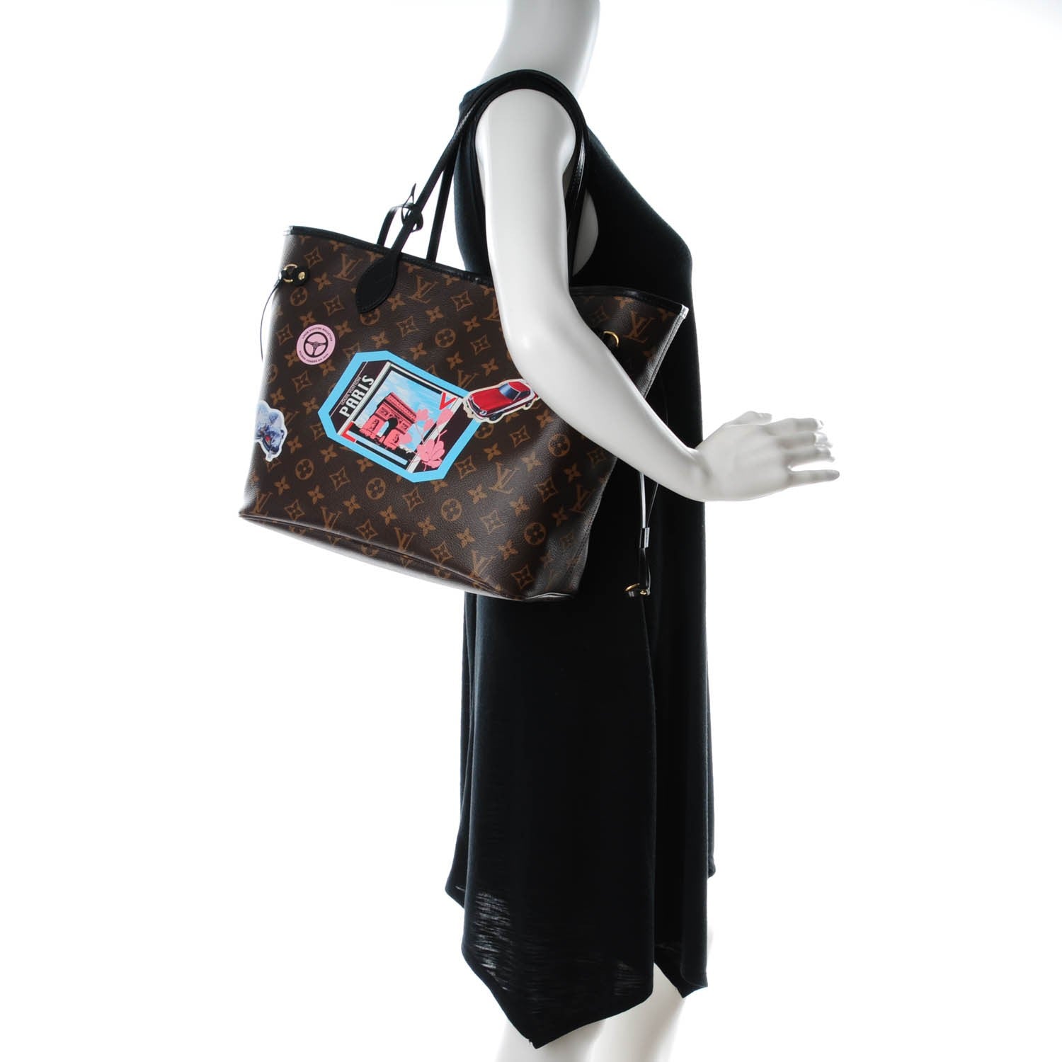 Louis Vuitton Monogram World Tour Neverfull MM 2 of 9