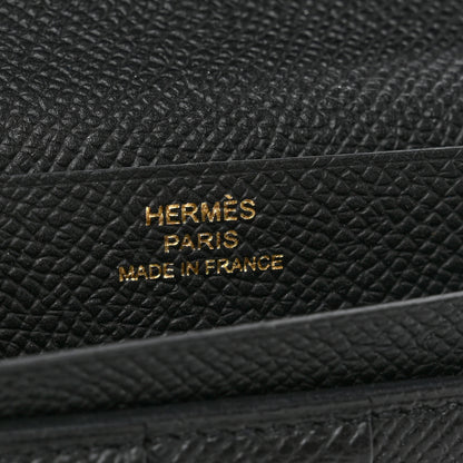 Hermes Epsom Bearn Gusset Wallet Black 6 of 9