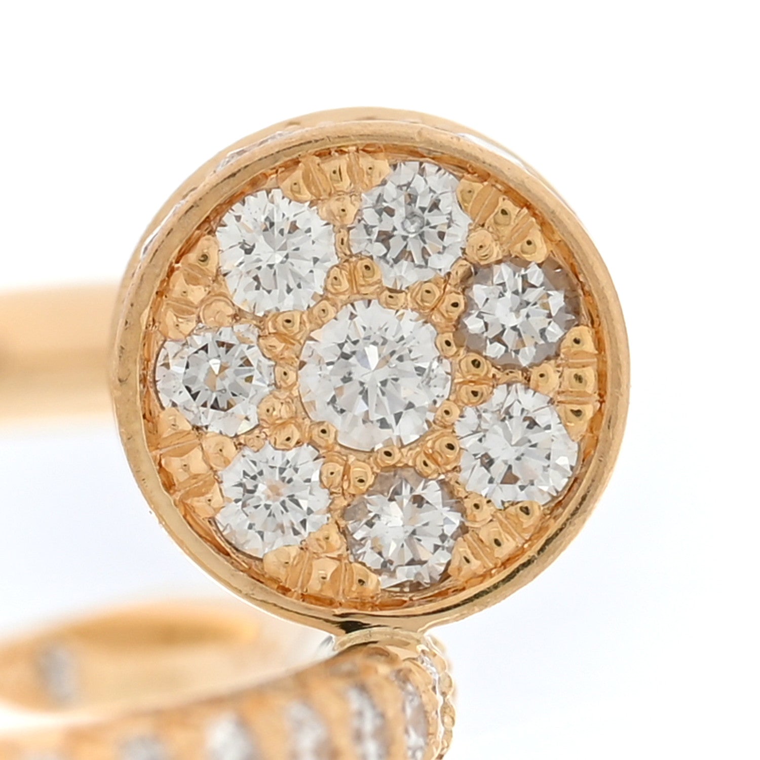 Cartier 18K Yellow Gold Diamond Juste Un Clou Paved Ring 56 7.5 5 of 6