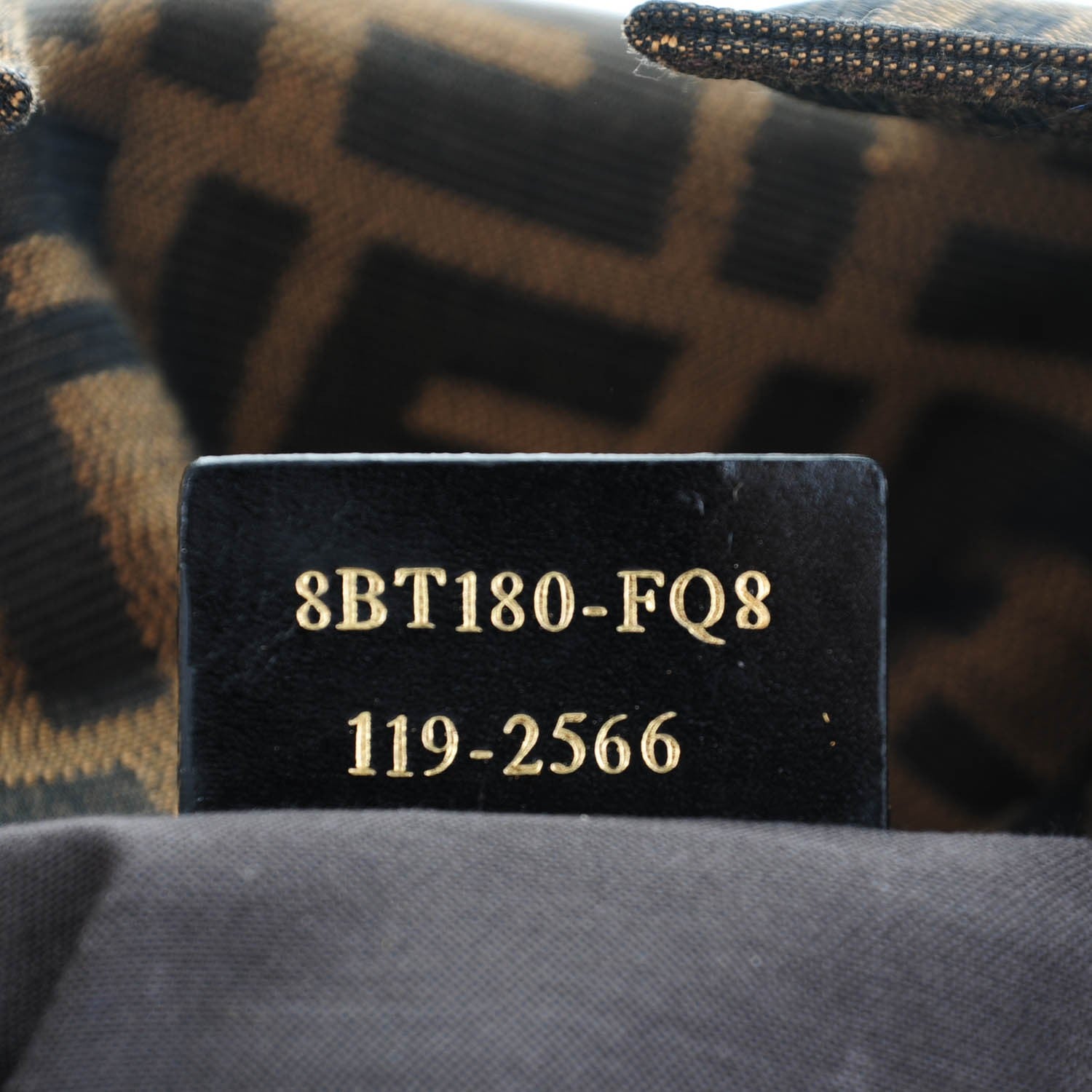 Fendi Zucca Clutch Tobacco 7 of 7