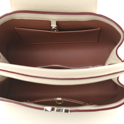 Louis Vuitton Taurillon Capucines MM Blanc Casse 4 of 13