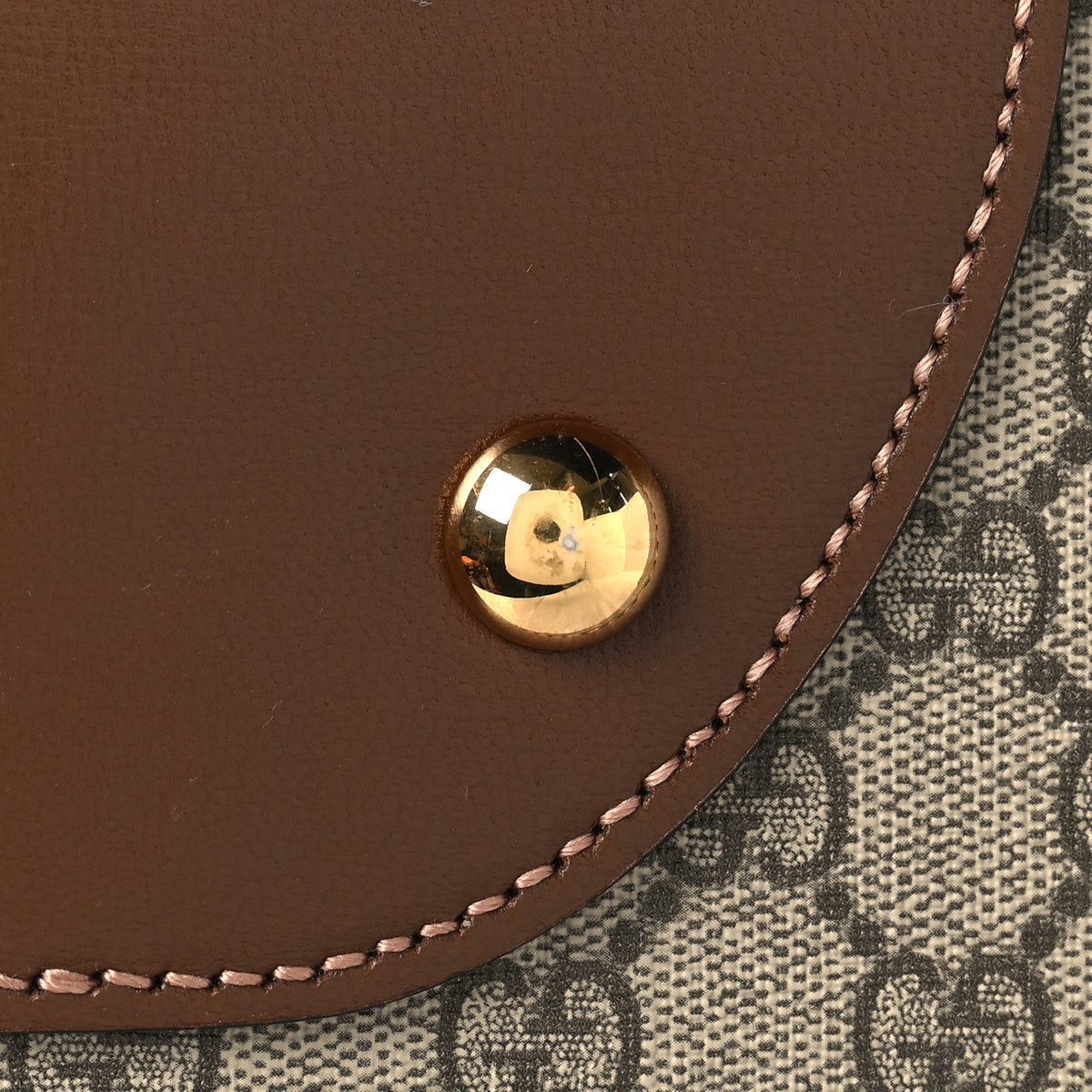GG Supreme Monogram Azalea Calfskin Retro Interlocking G Large Duffle Bag Beige Ebony Brown Sugar
