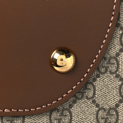 Gucci GG Supreme Monogram Azalea Calfskin Retro Interlocking G Large Duffle Bag Beige Ebony Brown Sugar 13 of 13