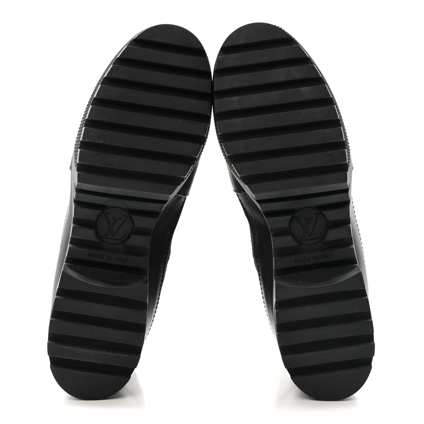 Velvet Calfskin Monogram Laureate Platform Desert Boots 40 Black Green