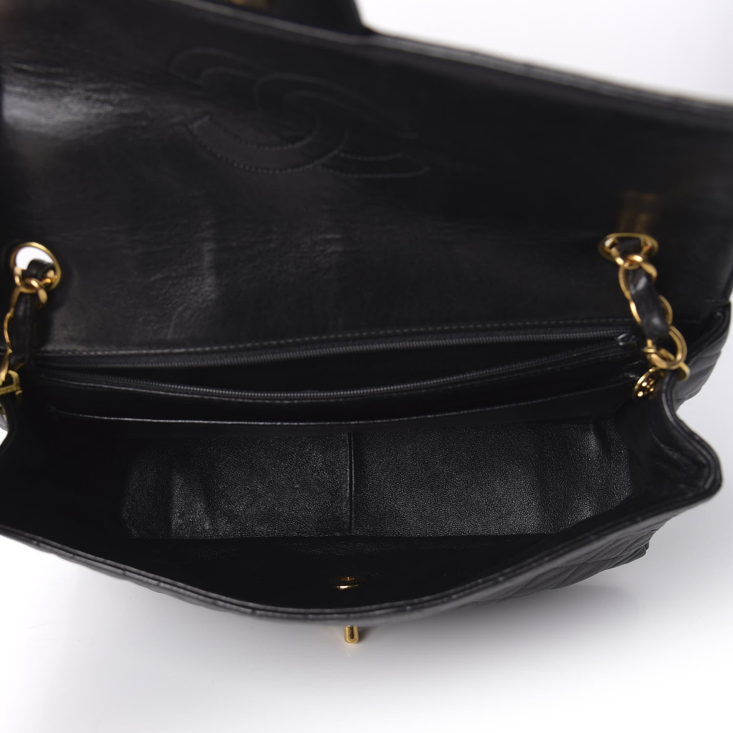 Chanel Lambskin Quilted Medium Single Flap Black 5 of 12
