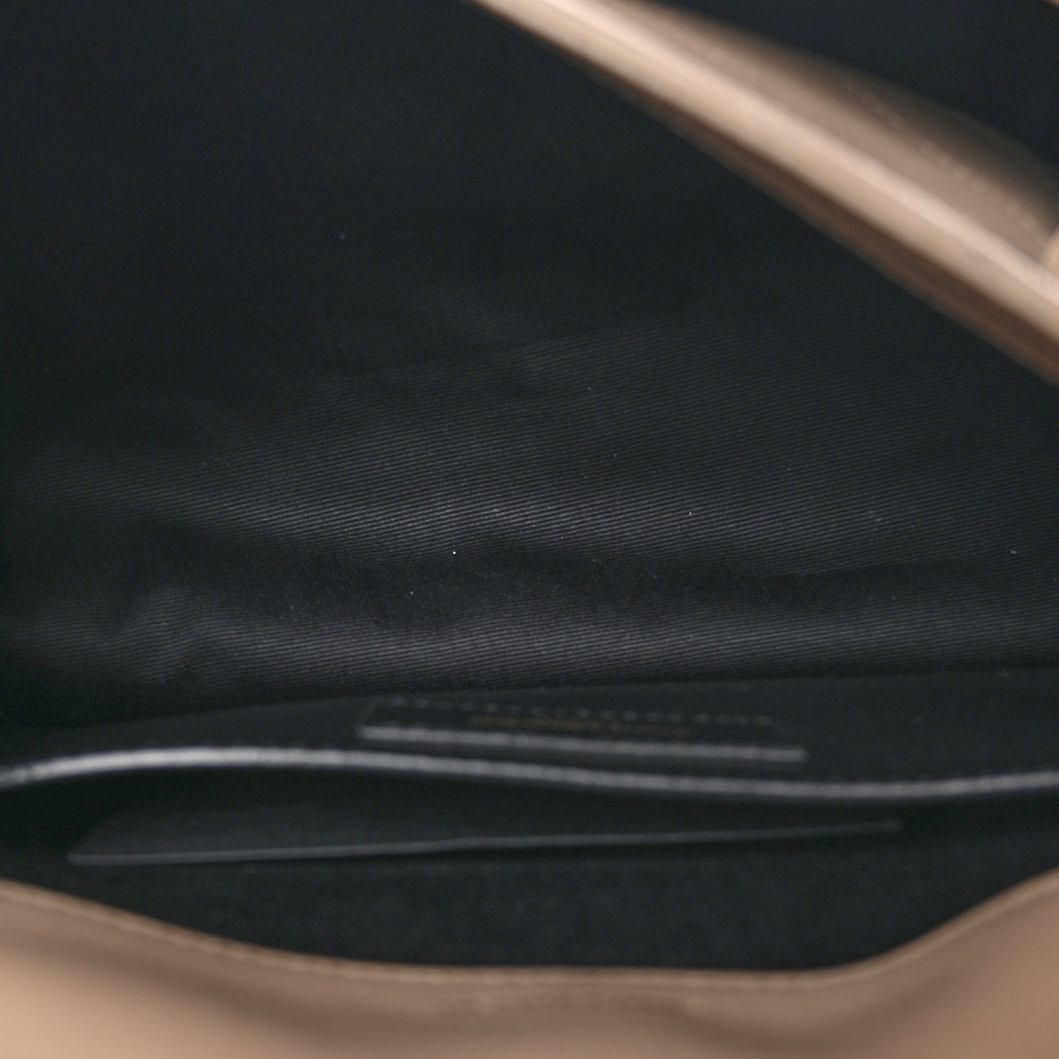 Saint Laurent Lambskin Matelasse Monogram Baby Niki Chain Satchel Dark Beige 5 of 11