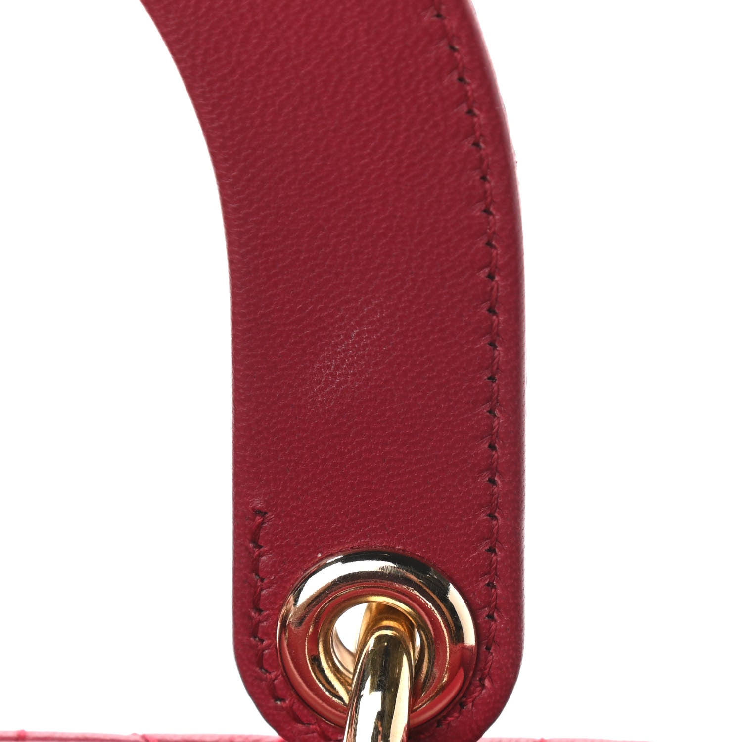 Christian Dior Lambskin Cannage Small Lucky Badges My Lady Dior Red 12 of 13