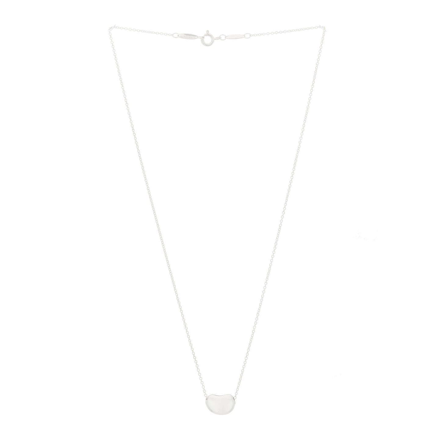 Sterling Silver 11mm Elsa Peretti Bean Pendant Necklace
