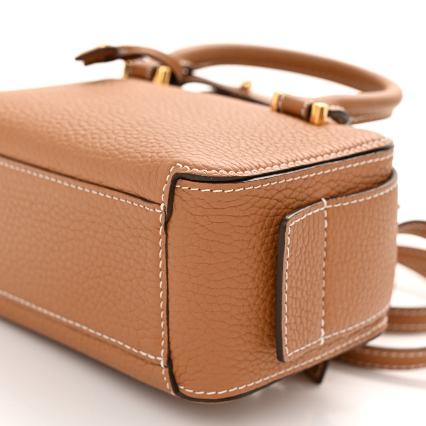 Taurillon Soft Nano Cool Box Satchel Vegetal Ivory