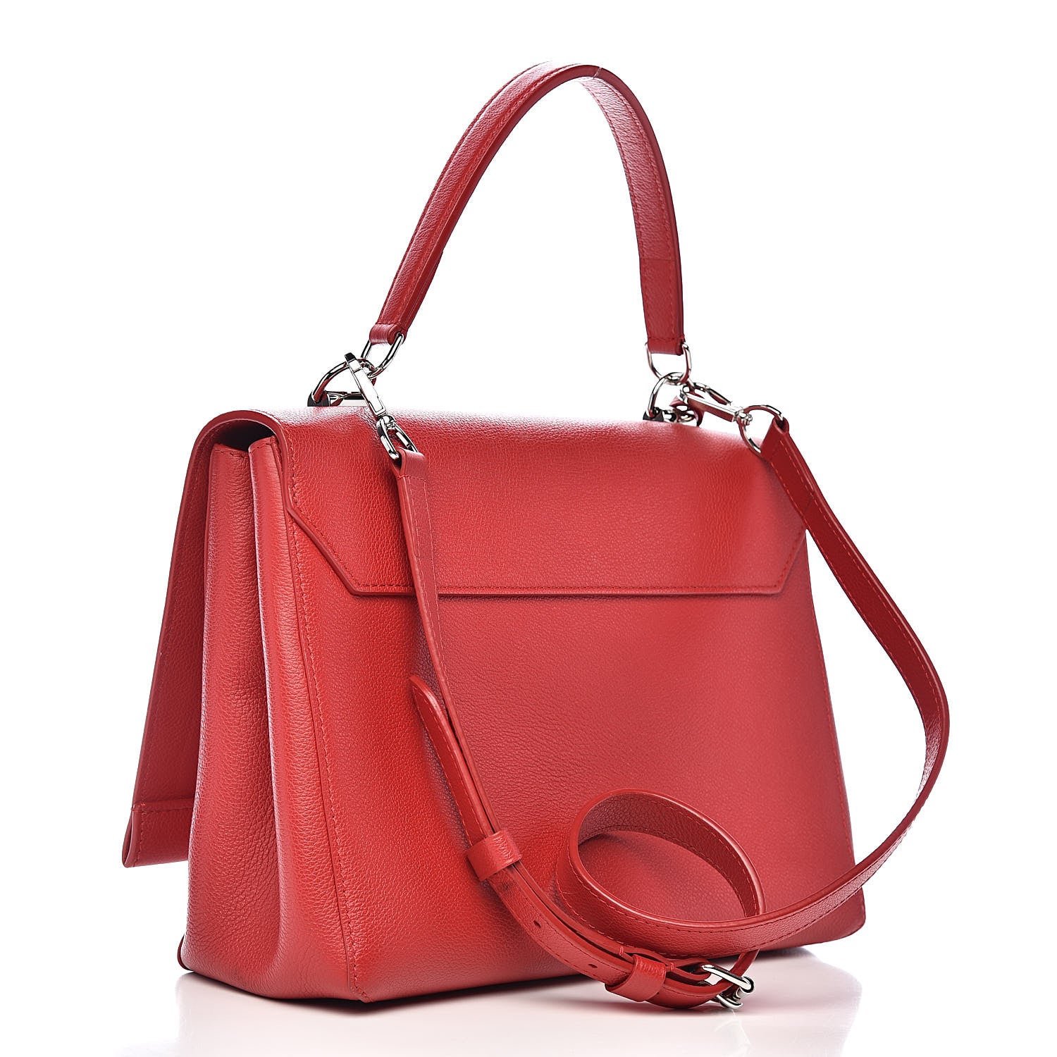 Louis Vuitton Soft Calfskin Lockme II Top Handle Rubis 3 of 14