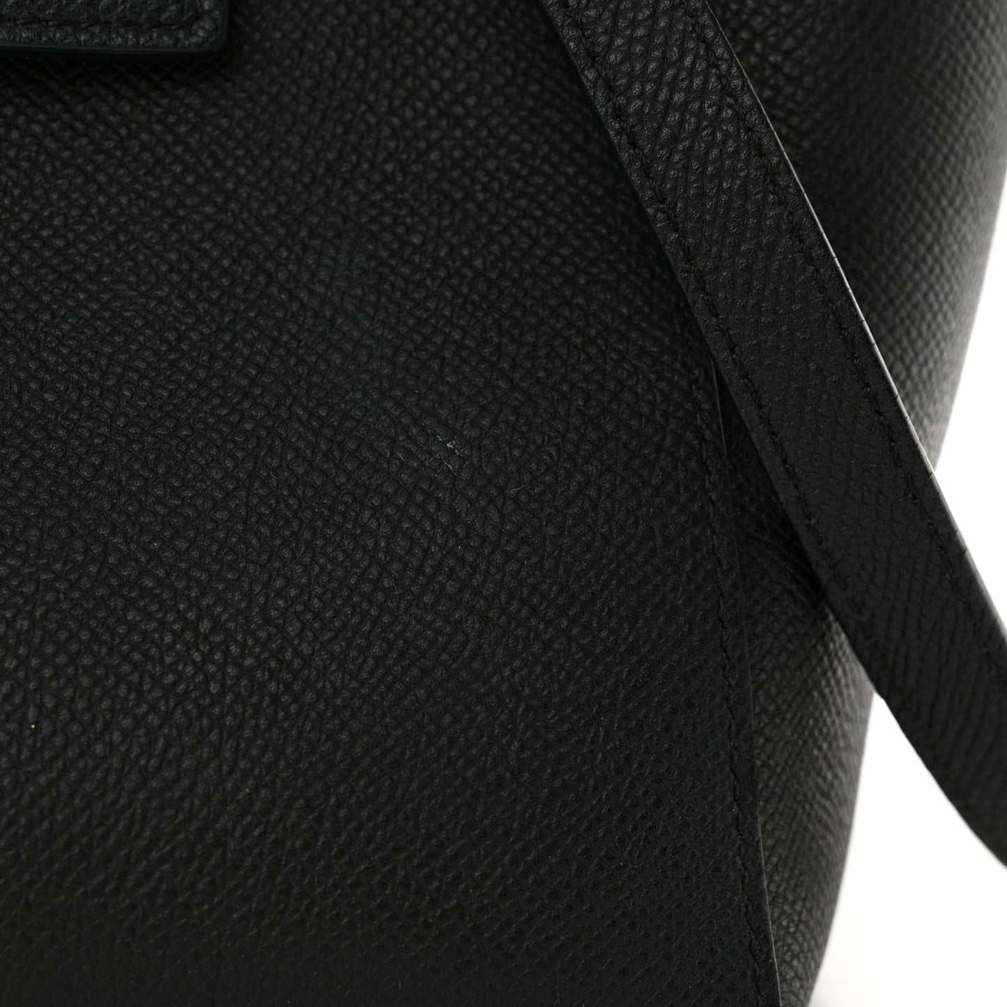 Grained Calfskin Mini Belt Bag Black