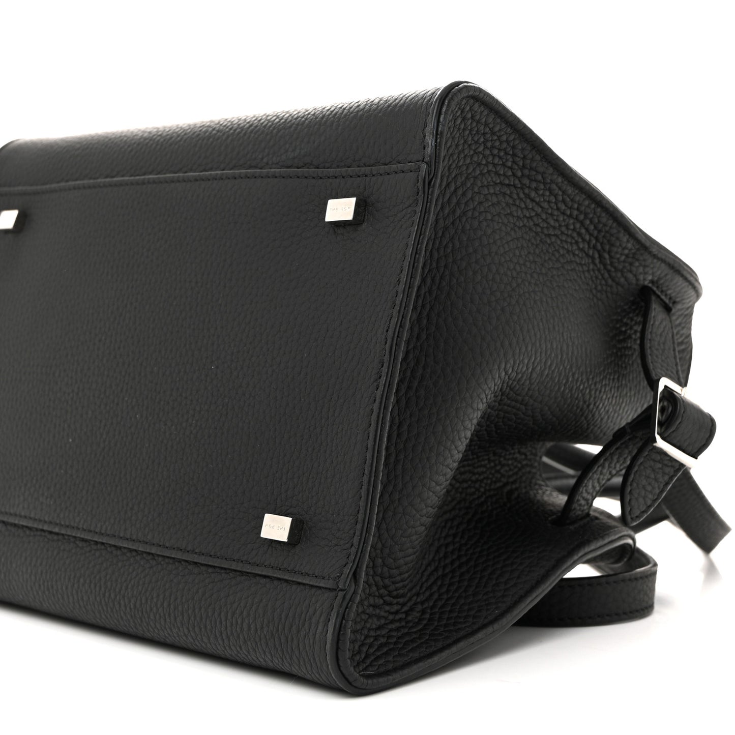 Grained Calfskin Soft Margaux 10 Bag Black