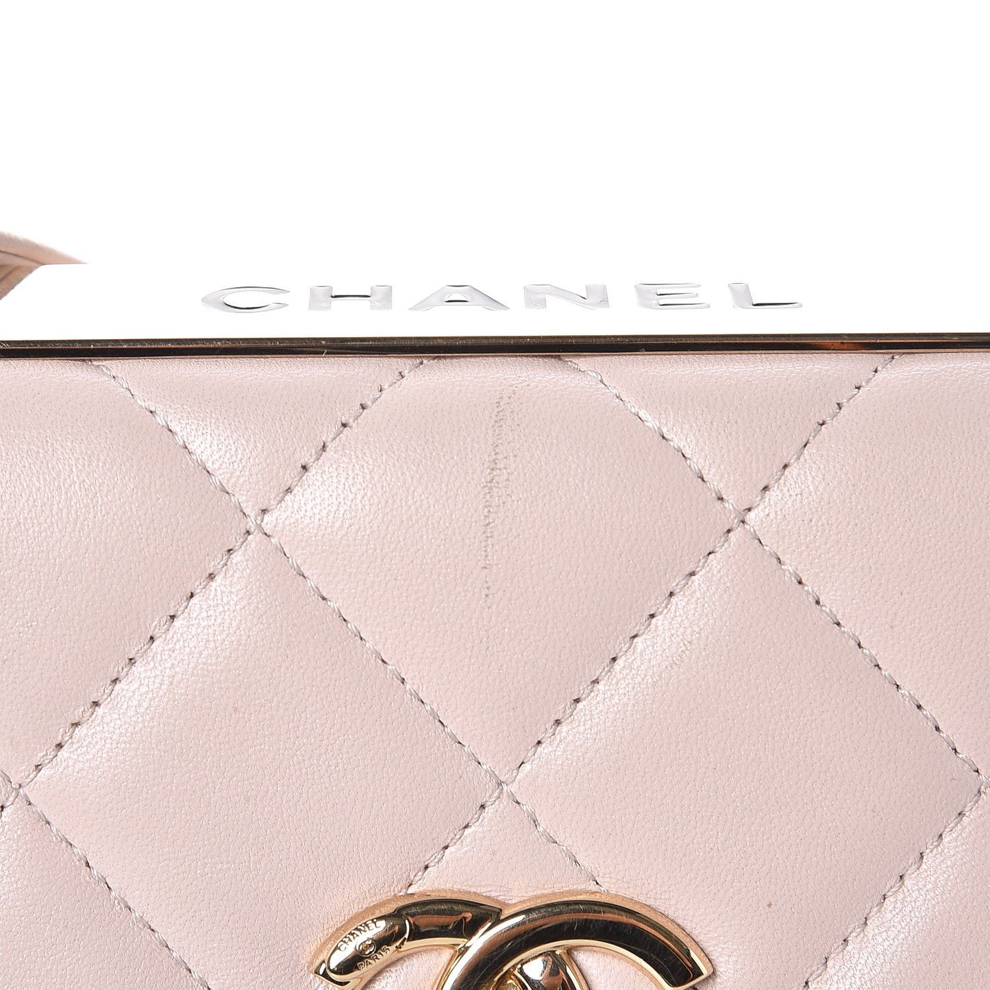 Lambskin Quilted Medium Trendy CC Flap Pink