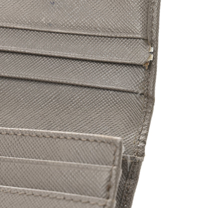 Prada Saffiano Metal Continental Flap Wallet Cammeo Orchidea 10 of 13