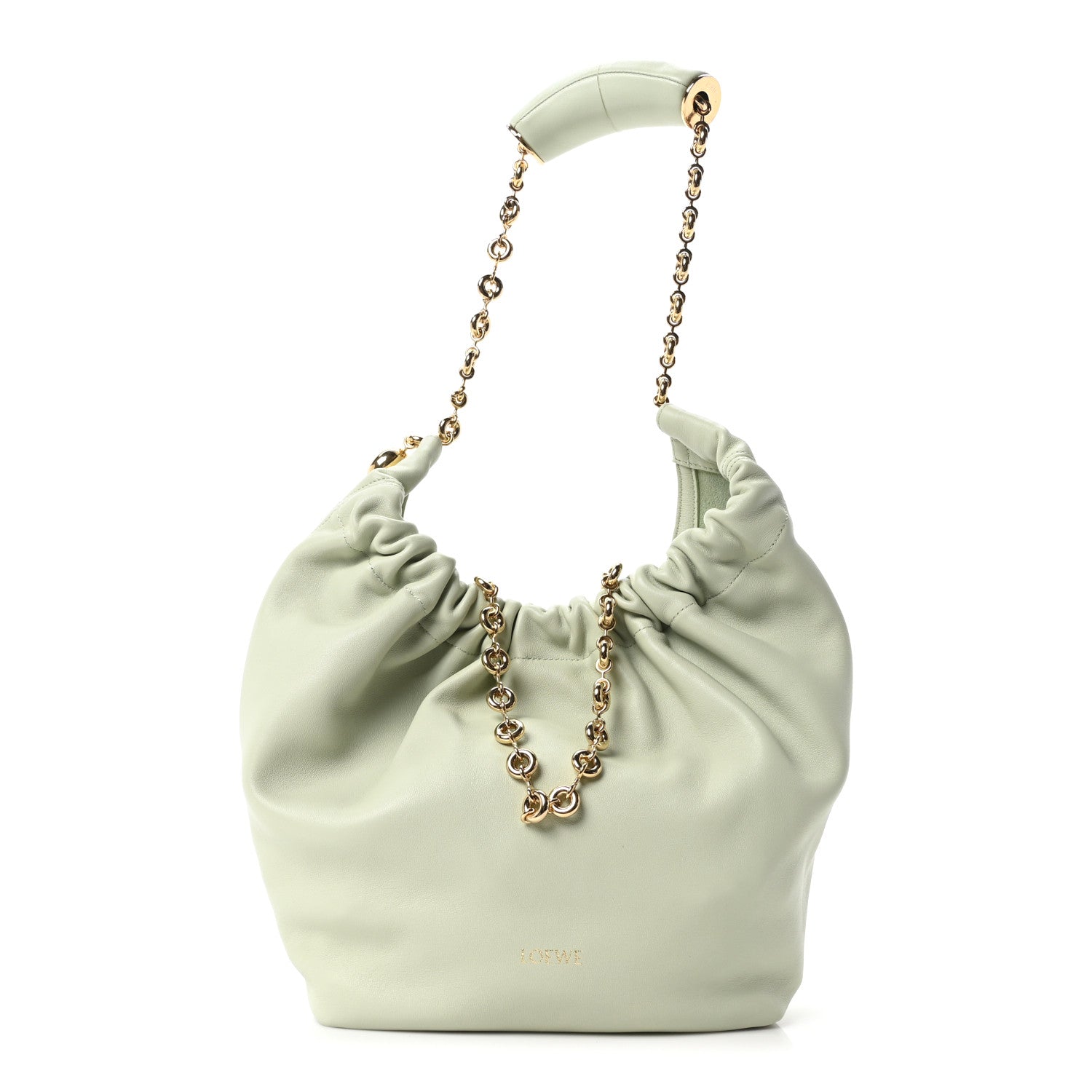 Loewe Mellow Nappa Lambskin Small Squeeze Bag Spring Jade 1 of 9