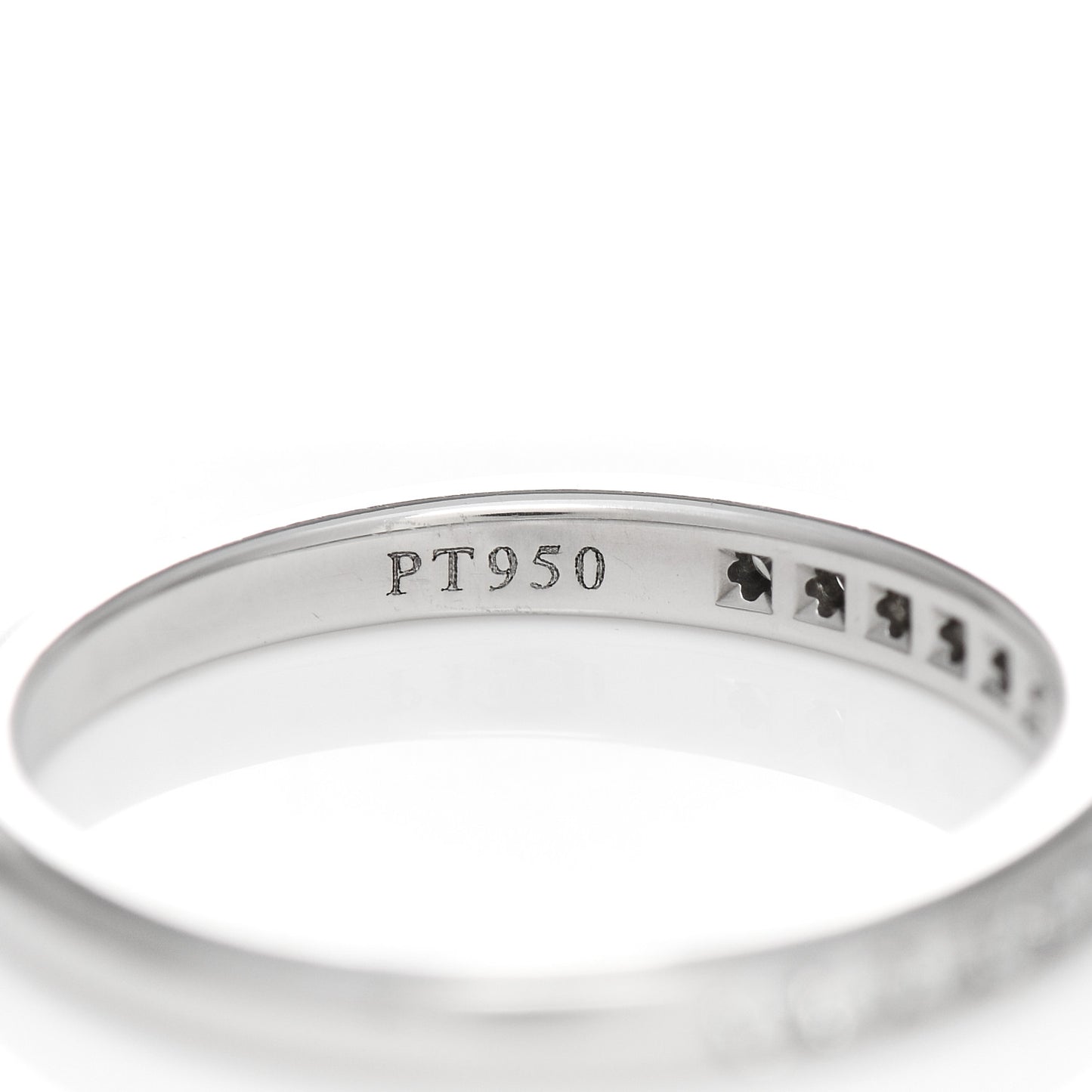 Platinum Diamond Half Circle Wedding Band Ring 49 5