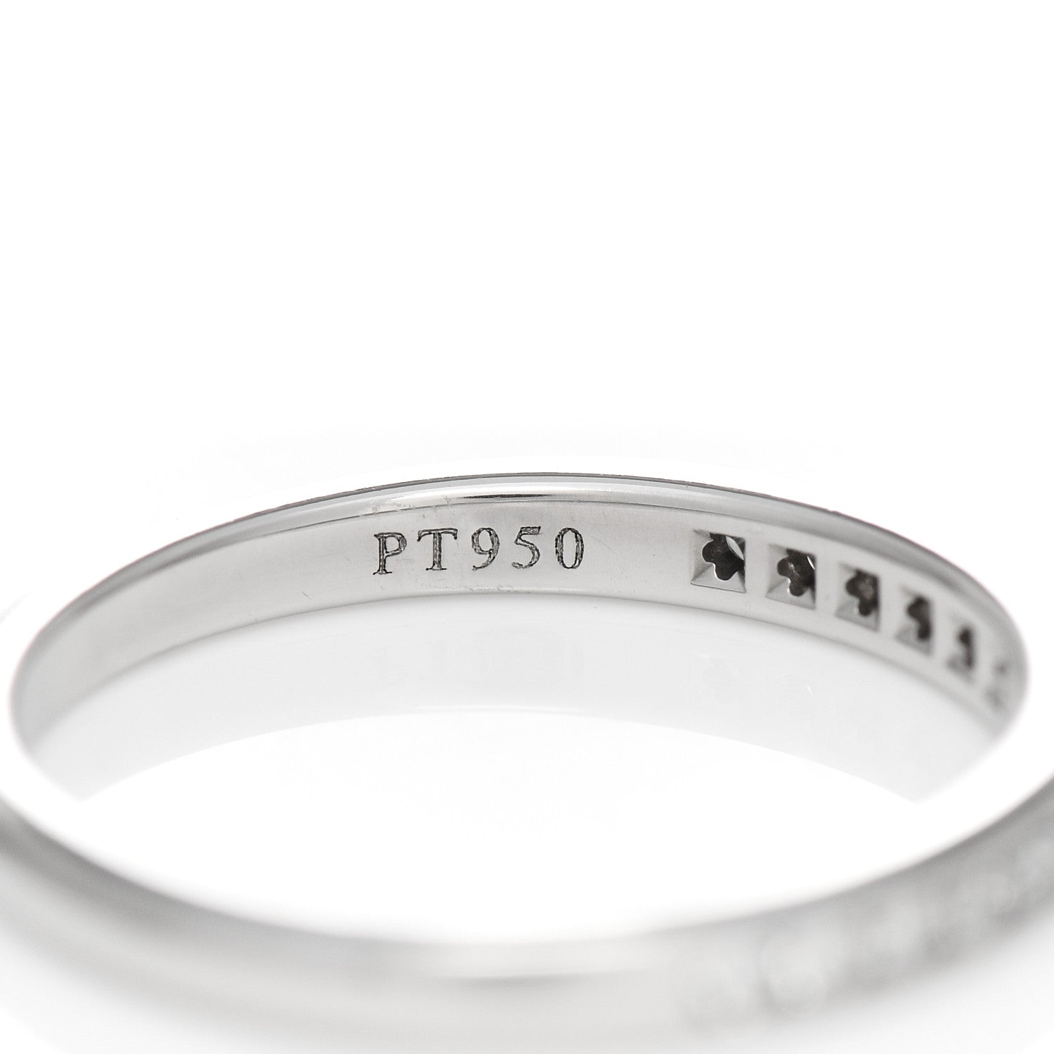 Tiffany Platinum Diamond Half Circle Wedding Band Ring 49 5 5 of 6