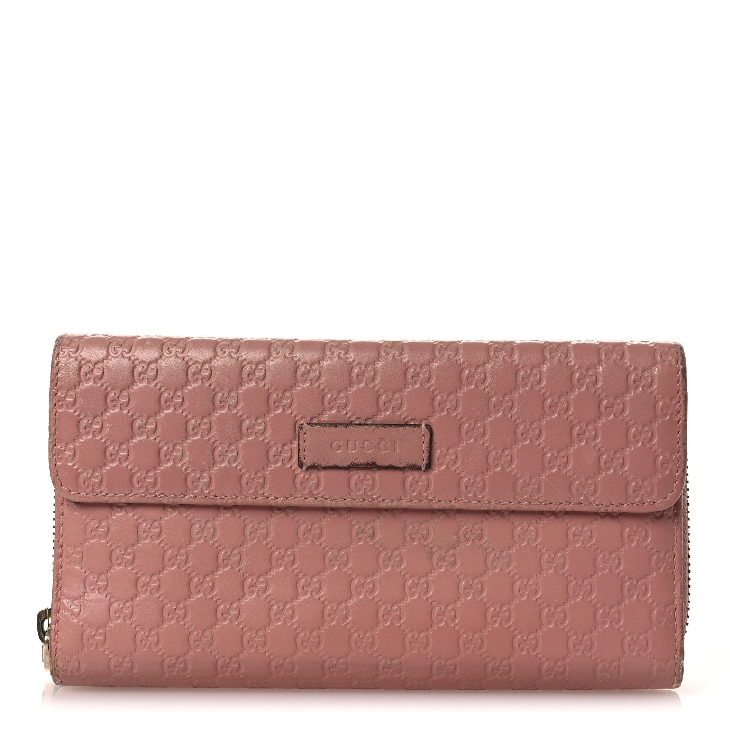Gucci Soft Microguccissima Continental Zip Wallet Soft Pink 1 of 13