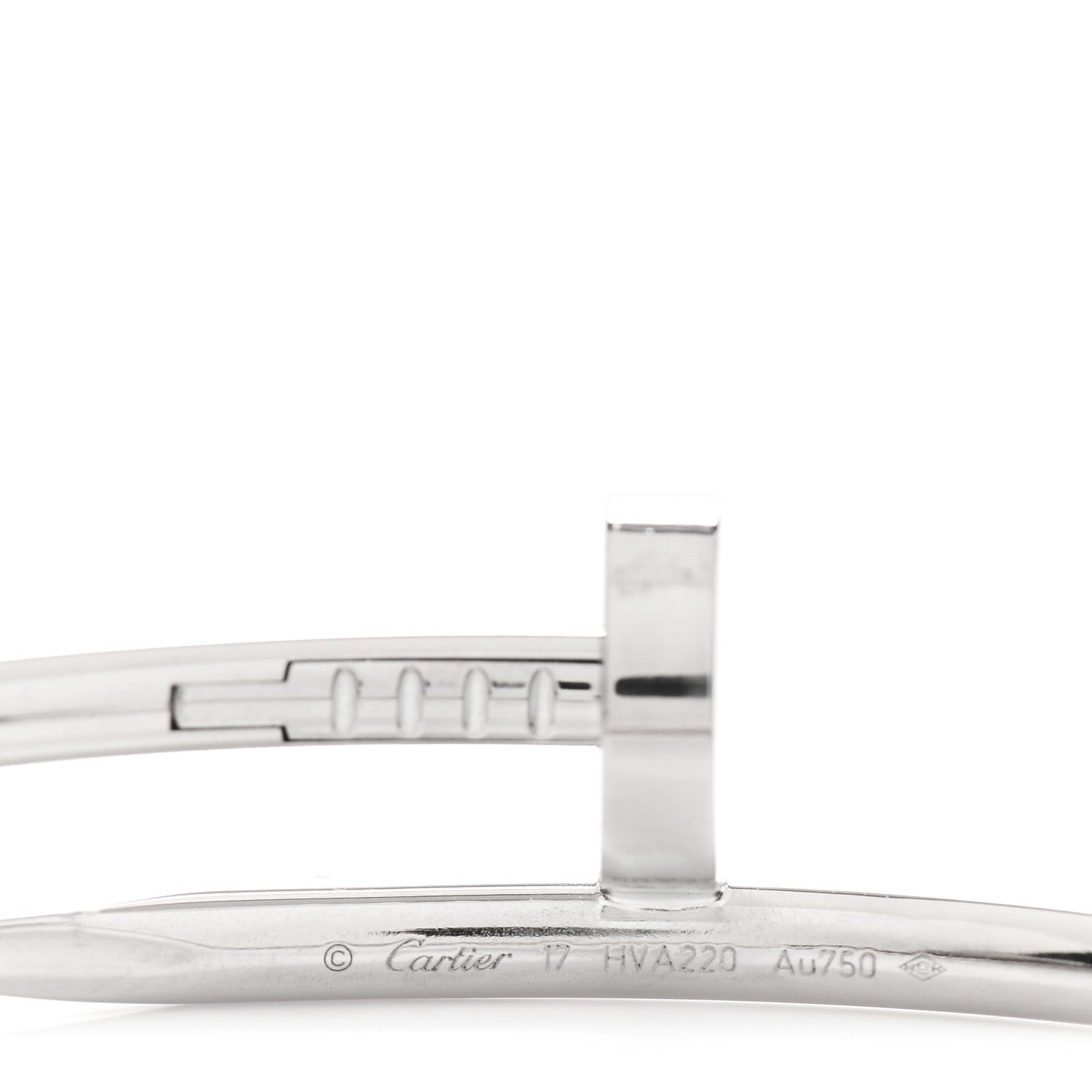 Cartier 18K White Gold Juste Un Clou Bracelet 17 3 of 3