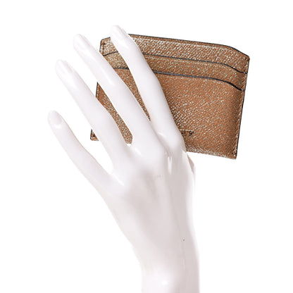 Burberry Patent Glitter Card Holder Gold 2 of 7