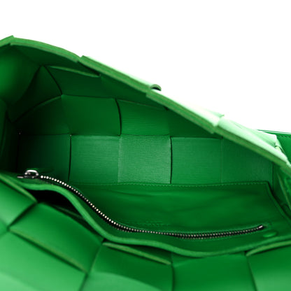 Bottega Veneta Lambskin Maxi Intrecciato Cassette Crossbody Bag Parakeet 5 of 13