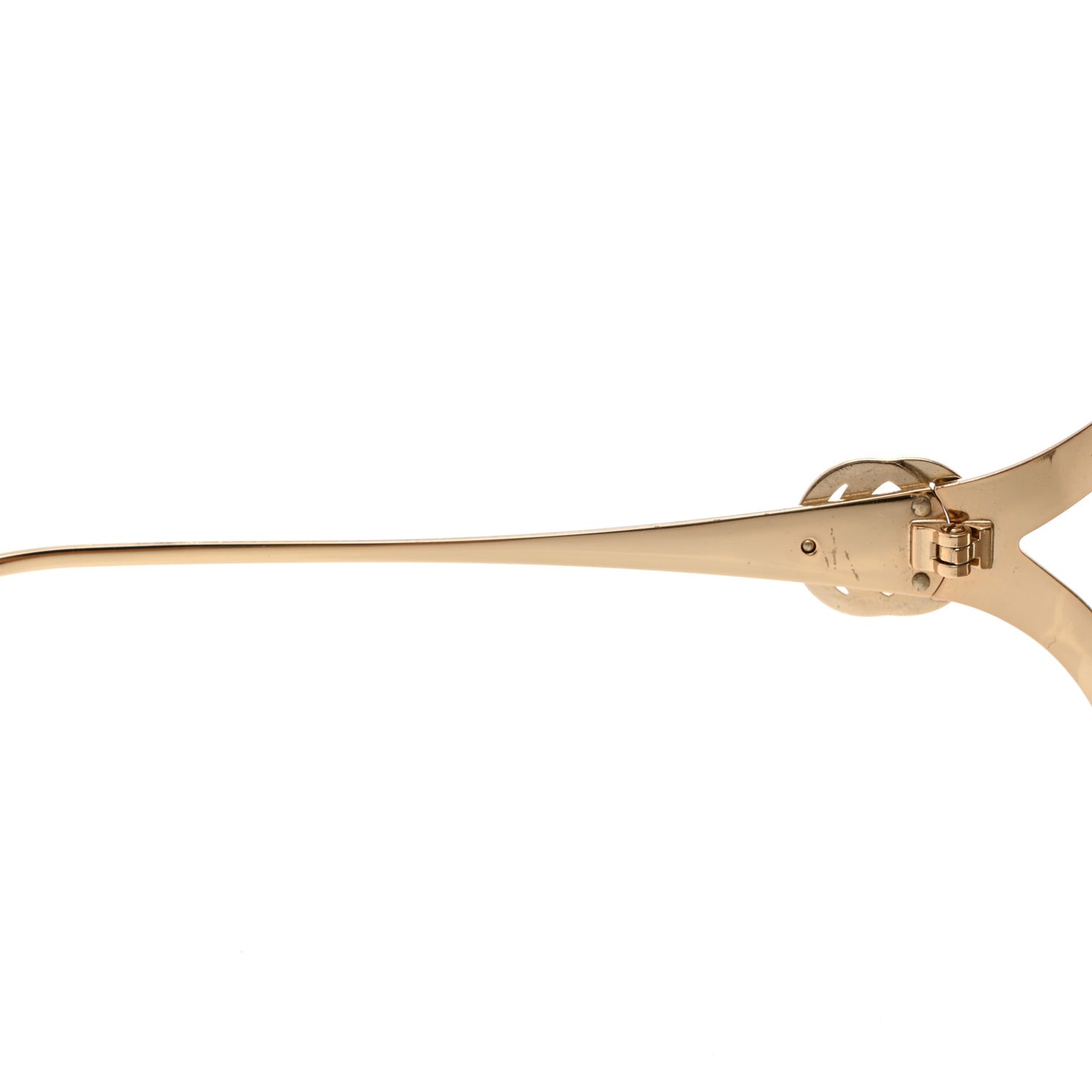 Metal Oversized Round Frame GG0225S Sunglasses Gold