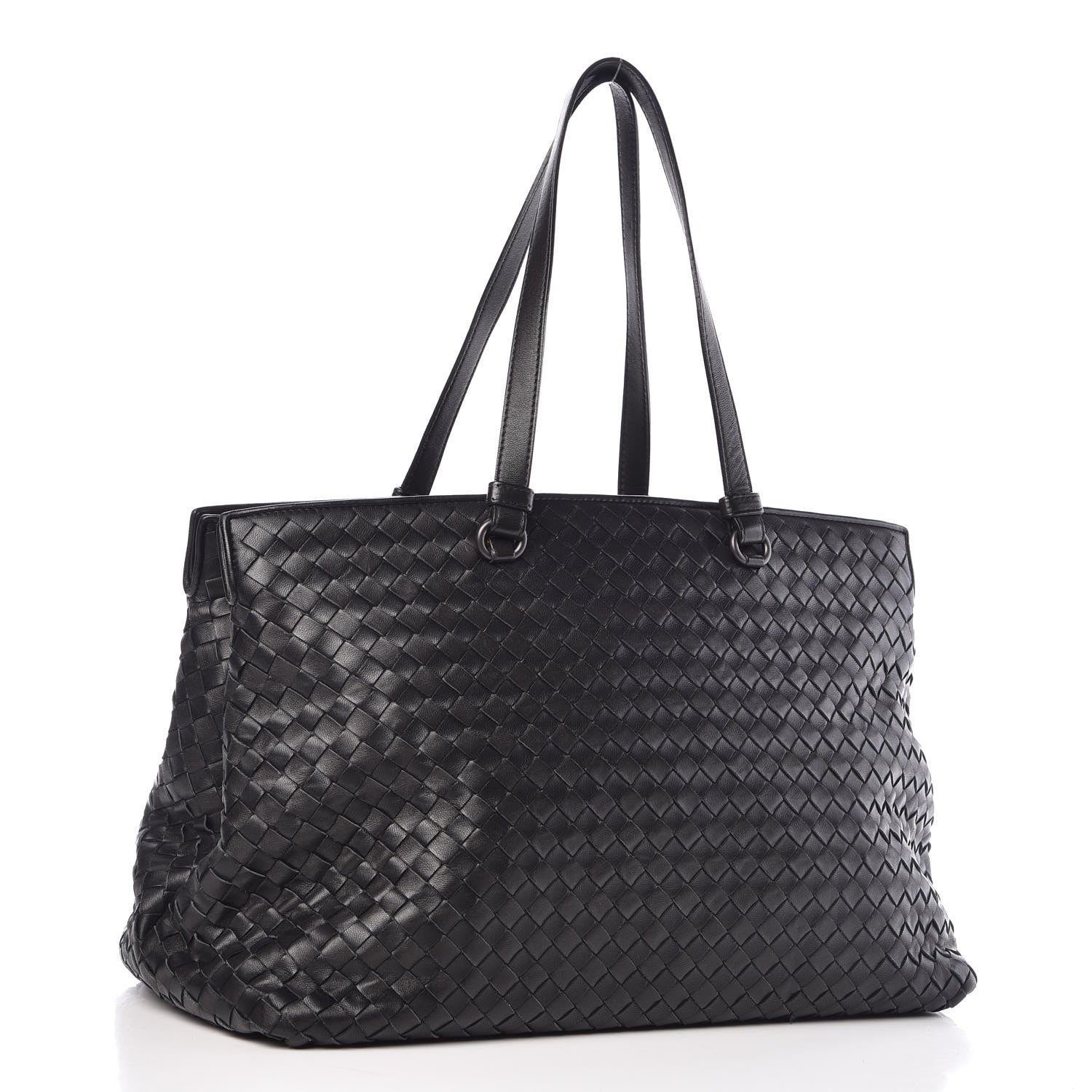 Bottega Veneta Nappa Intrecciato Large Top Handle Tote Black 3 of 11