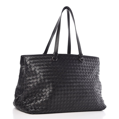 Bottega Veneta Nappa Intrecciato Large Top Handle Tote Black 3 of 11