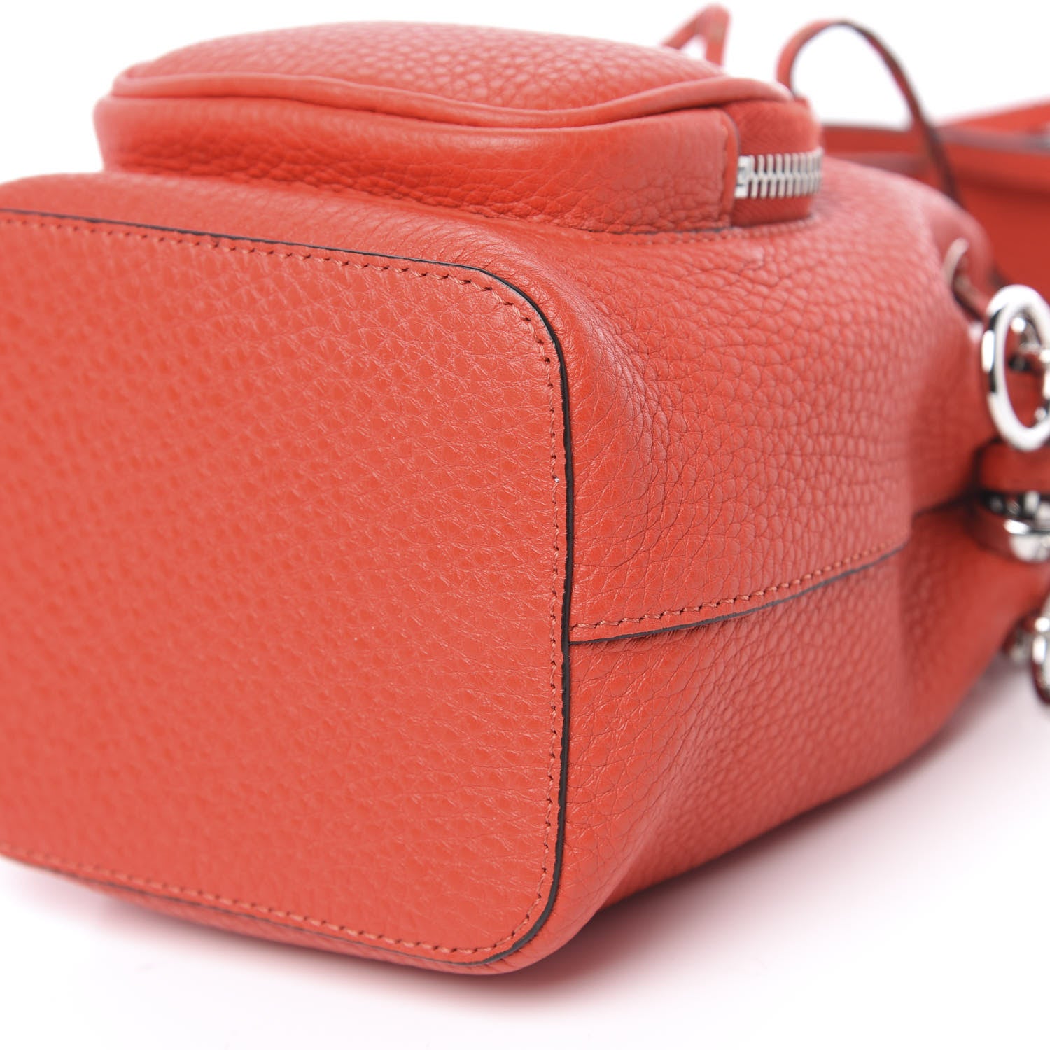 Fendi Cuoio Romano F is Fendi Mini Mon Tresor Pocket Bucket Bag Papavero 9 of 9