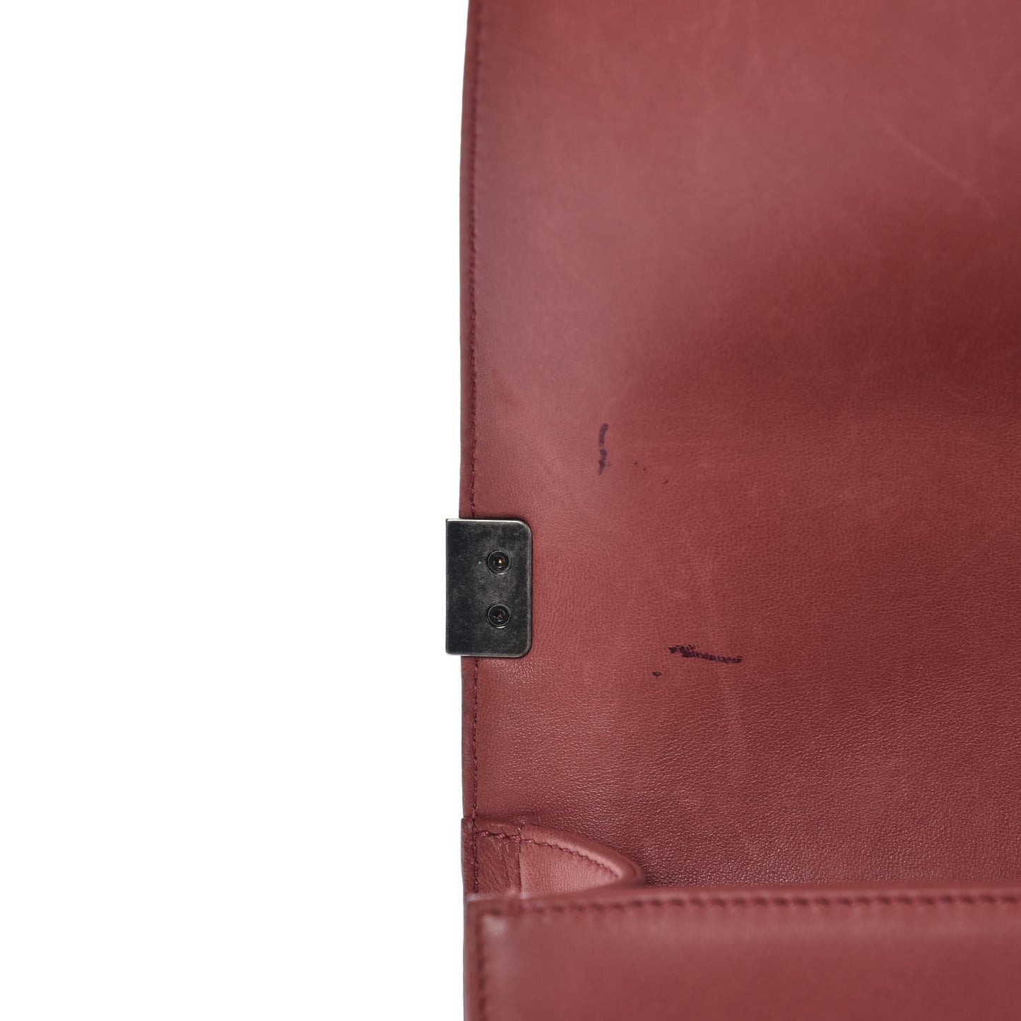Lambskin Quilted Medium Boy Flap Dark Pink