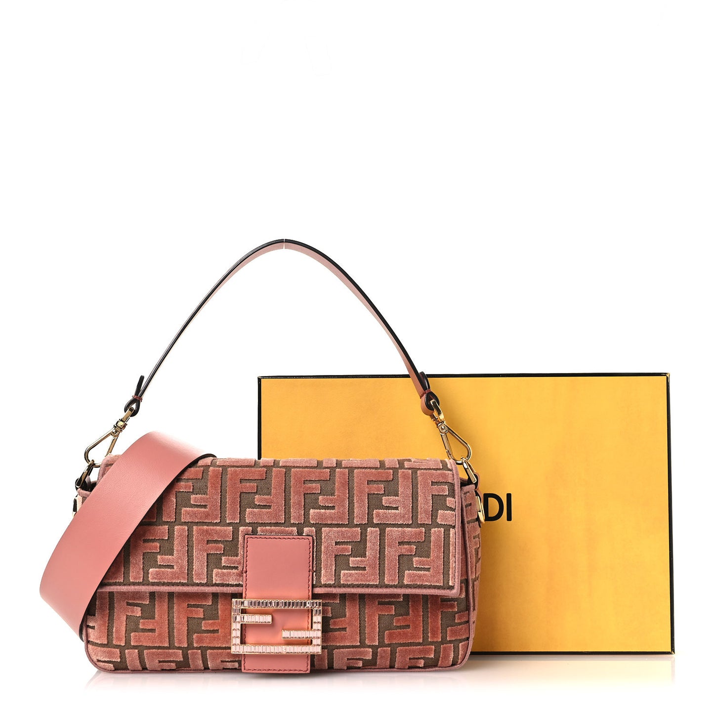 Velvet Jacquard Crystal FF Baguette Macaron