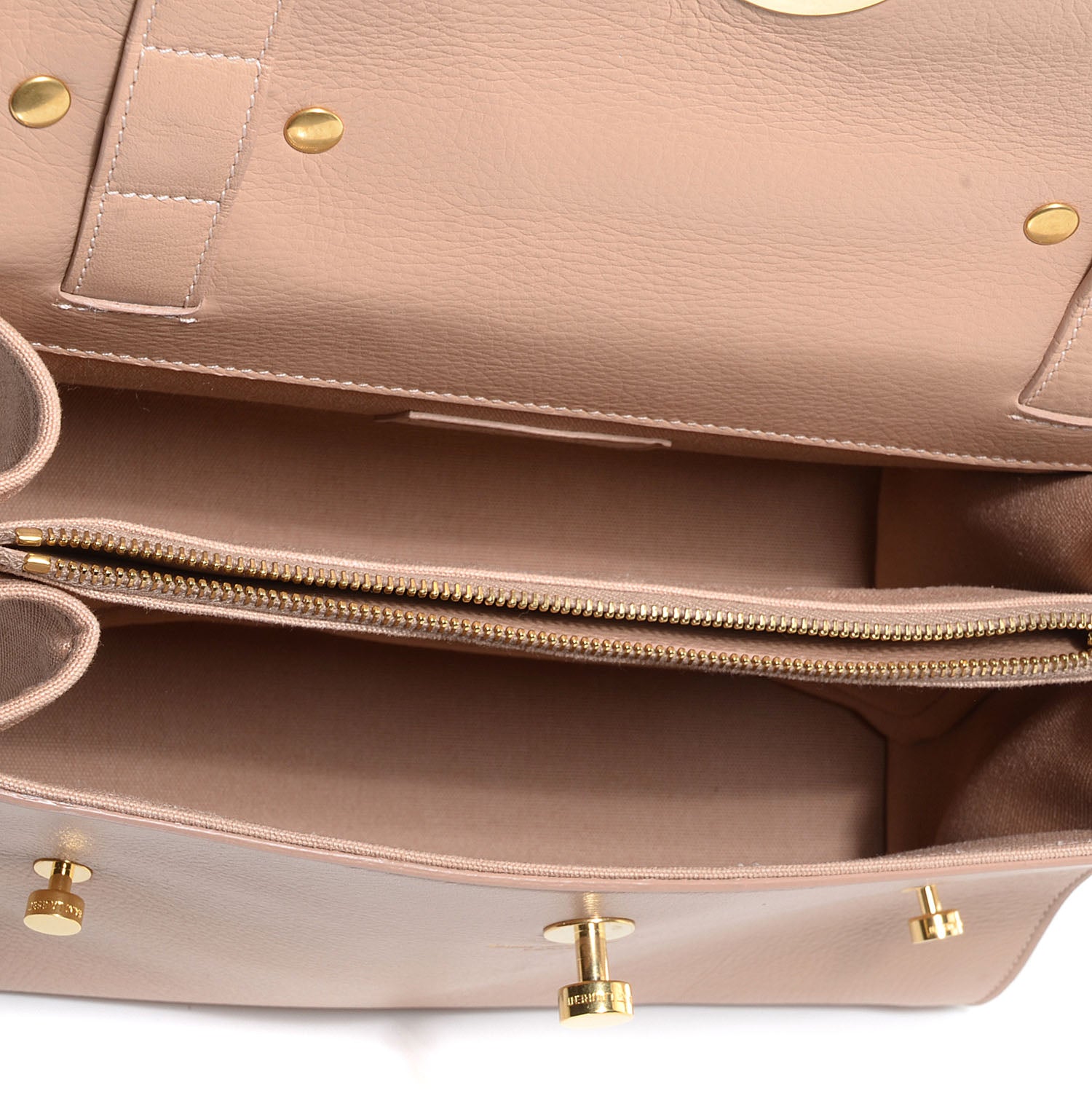 Saint Laurent Calfskin Canvas Small Muse Two Beige 5 of 10