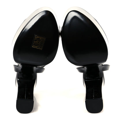 Saint Laurent Vernice Grupy Sexy 95 Tanouk Platform Sandals 37.5 Black 6 of 10