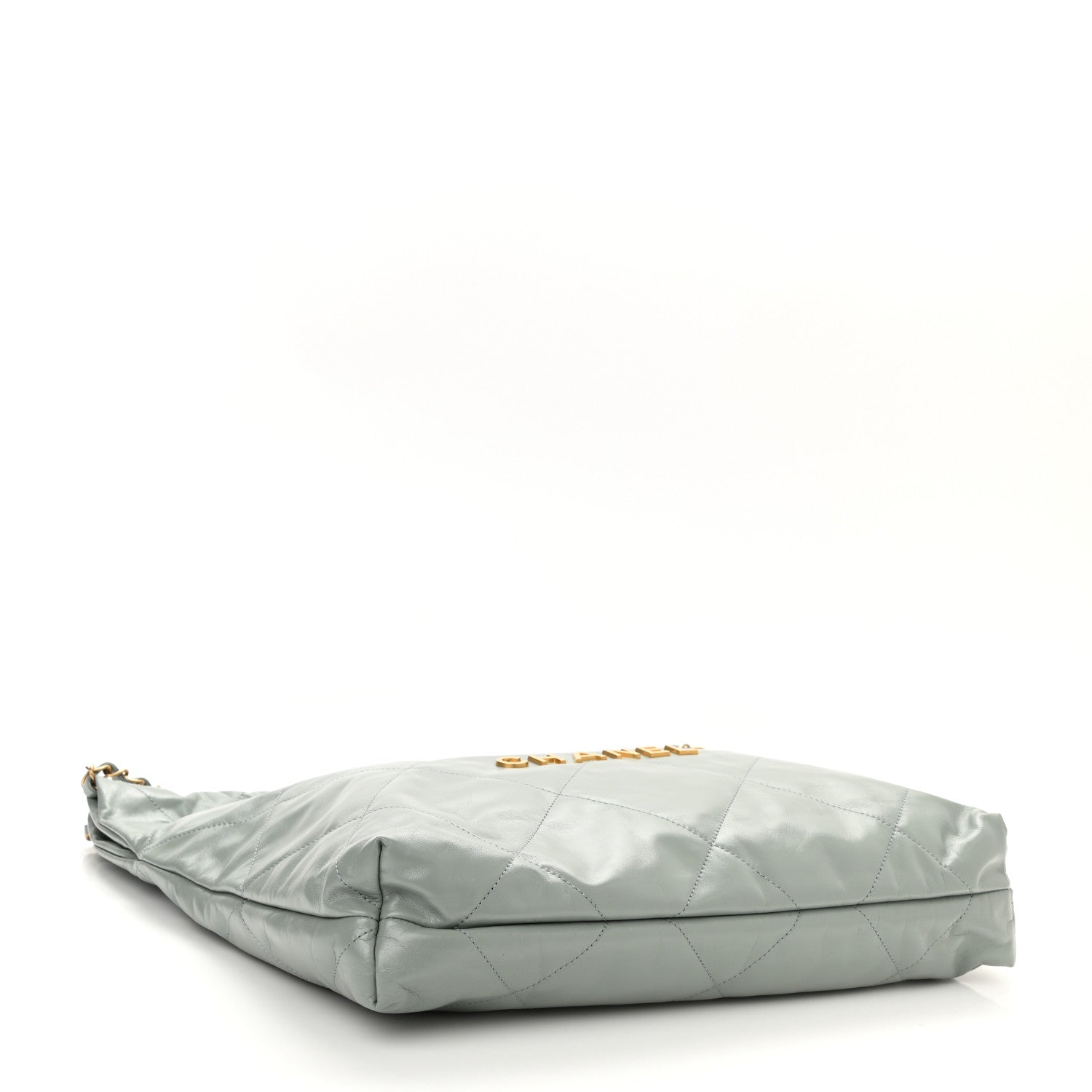 Chanel Shiny Calfskin Quilted Chanel 22 Light Blue 5 of 11