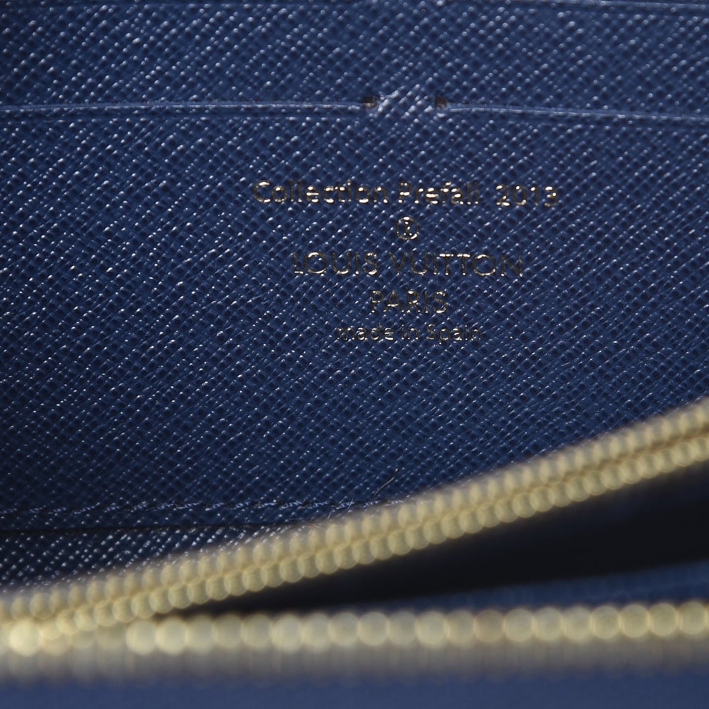 Damier Paillettes Zippy Wallet Blue