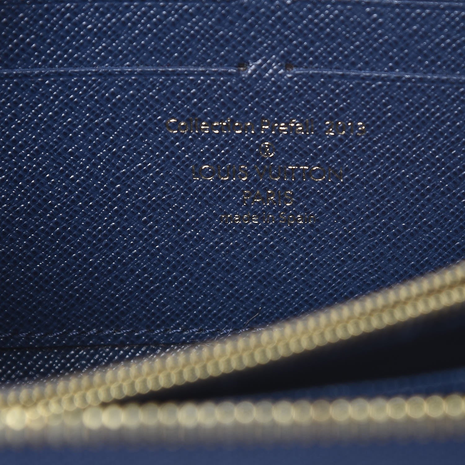 Louis Vuitton Damier Paillettes Zippy Wallet Blue 6 of 9