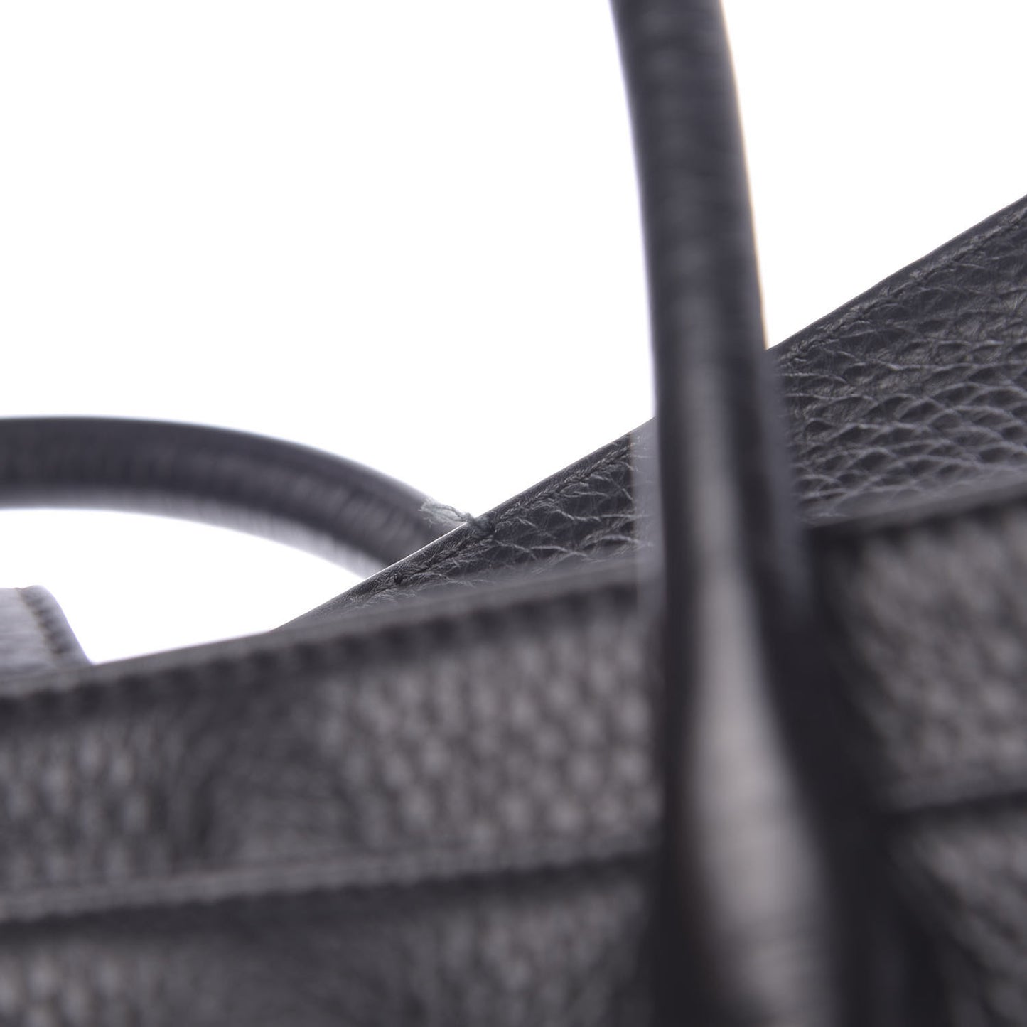 Calfskin Cerf Executive Shopper Tote Black